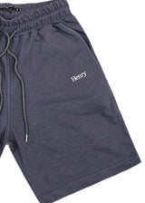 Ανδρική βερμούδα φούτερ Henry Clothing - 6-702 - relaxed fit shorts γκρι σκούρο