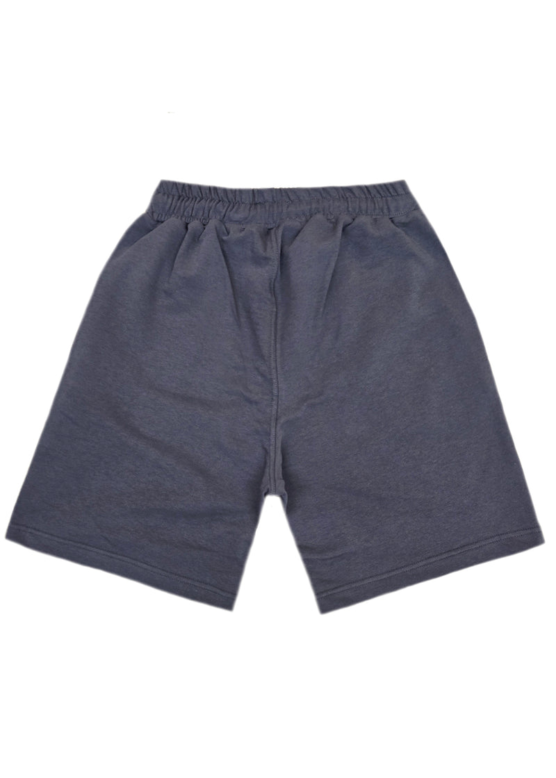 Ανδρική βερμούδα φούτερ Henry Clothing - 6-702 - relaxed fit shorts γκρι σκούρο