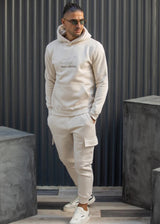 HENRY CLOTHING - Ανδρική φόρμα cargo -Μπεζ 6-705