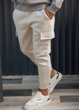 HENRY CLOTHING - Ανδρική φόρμα cargo -Μπεζ 6-705