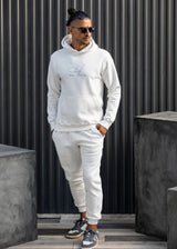 HENRY CLOTHING Ανδρική φόρμα Sighature logo - Λευκή 6-706
