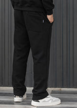 HENRY CLOTHING - Ανδρική φόρμα simple pants regular fit -Μαύρη 6-806