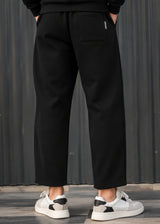 HENRY CLOTHING - Ανδρική φόρμα simple pants -Μαύρη 6-999