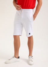 Ανδρική βερμούδα New World Polo - POLO-6003 - embroidered shorts λευκό