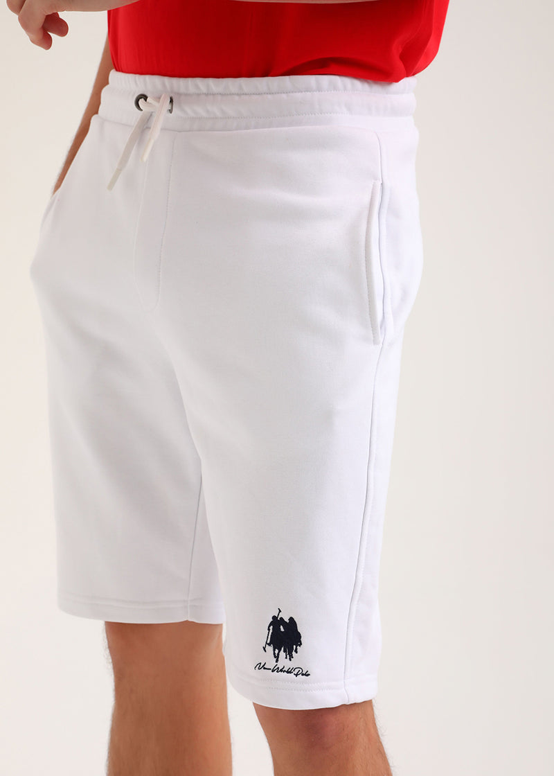 Ανδρική βερμούδα New World Polo - POLO-6003 - embroidered shorts λευκό