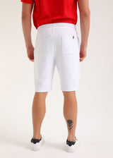 Ανδρική βερμούδα New World Polo - POLO-6003 - embroidered shorts λευκό