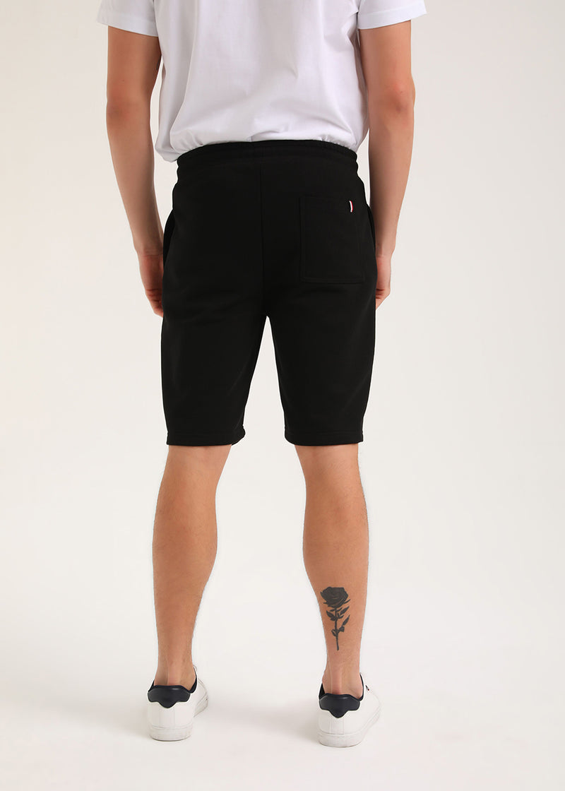 Ανδρική βερμούδα New World Polo - POLO-6003 - embroidered shorts μαύρο