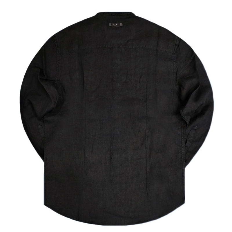Ανδρικό πουκάμισο Cosi jeans 61-cesano 1 shirt μαύρο