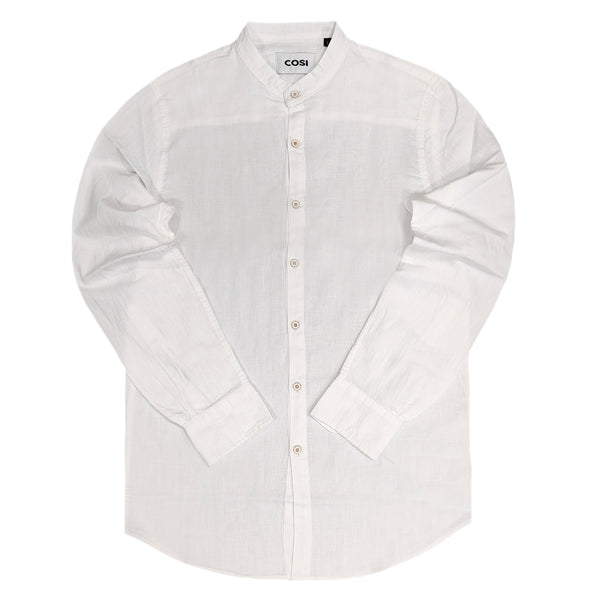Ανδρικό πουκάμισο Cosi jeans 61-cesano 1 shirt λευκό