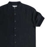 Cosi jeans 61-maorip - linen shirt - black