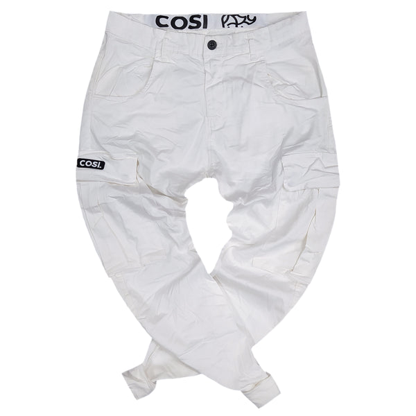 Cosi jeans - 61-alcamo 4 - cargo - white