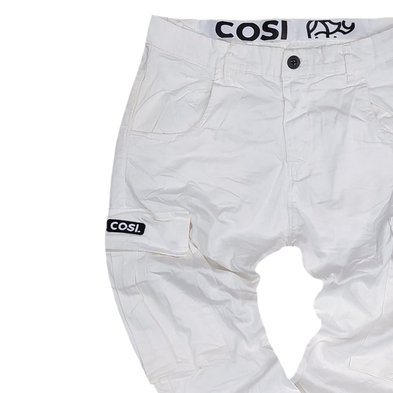 Cosi jeans - 61-alcamo 4 - cargo - white