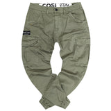 Cosi jeans - 61-orvieto - elasticated cargo - khaki