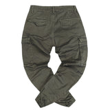 Cosi jeans - 61-galluzzo 9 - elasticated cargo - dark olive