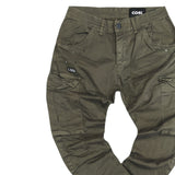 Cosi jeans - 61-galluzzo 9 - elasticated cargo - dark olive