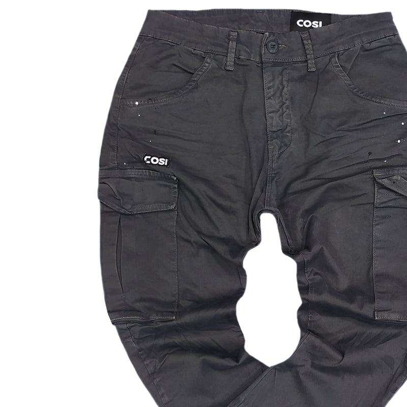 Cosi jeans - 61-levanzo - elasticated cargo - grey