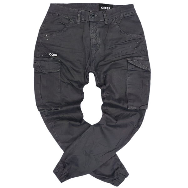 Cosi jeans - 61-levanzo - elasticated cargo - grey