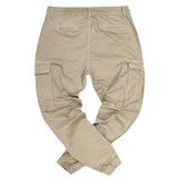 Cosi jeans 61-catona - elasticated cargo - beige