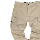 Cosi jeans 61-catona - elasticated cargo - beige