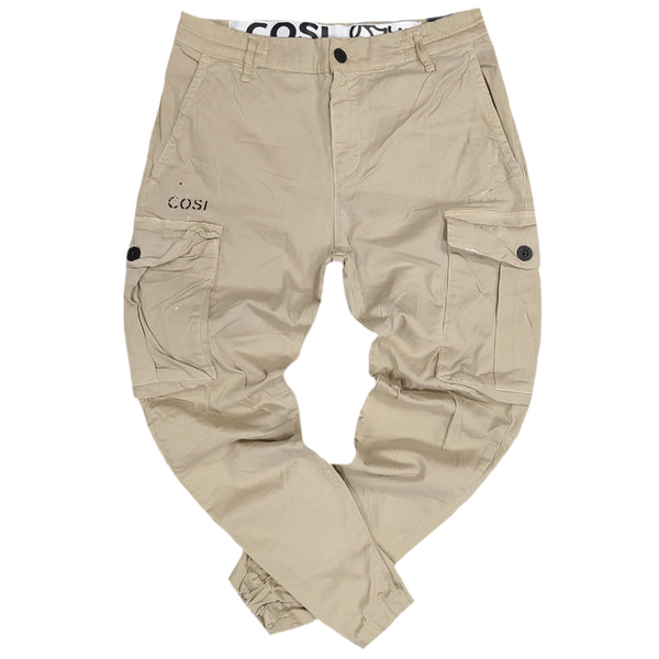 Cosi jeans 61-catona - elasticated cargo - beige