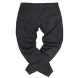 Cosi jeans - 61-alcamo- elasticated cargo - dark grey