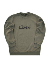 Ανδρικό μακρυμάνικο φούτερ Cosi jeans-61-S23-03-logo χακί