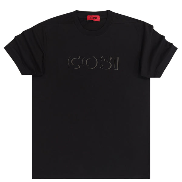 Cosi jeans - 61-S23-10 - half letters tee - black