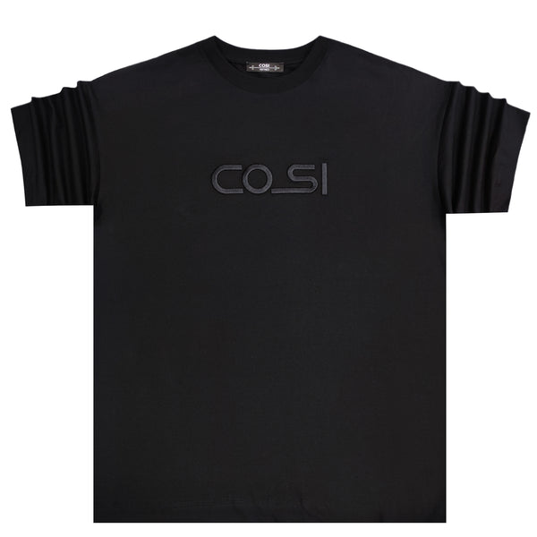 Cosi jeans - 61-S23-26 - sawn logo tee - black