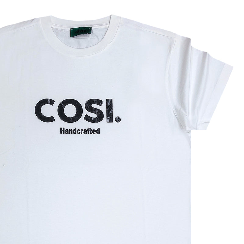 Cosi jeans - 61-S23-34 - black logo tee - white
