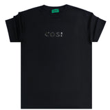 Cosi jeans - 61-S23-40 - small logo glossy tee - black