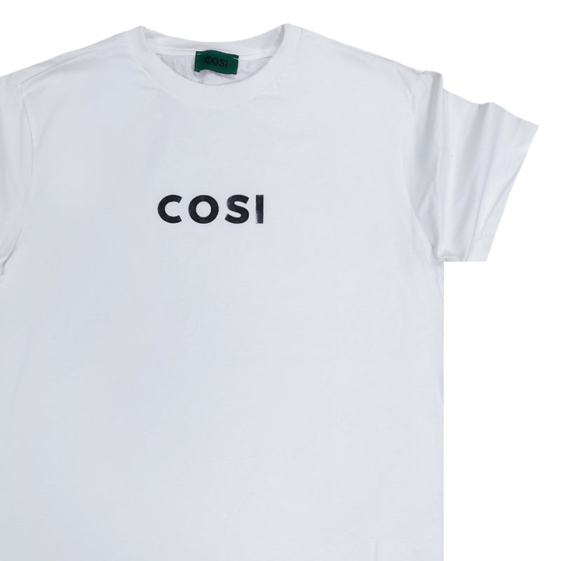 Cosi jeans - 61-S23-40 - small logo glossy tee - white