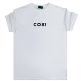 Cosi jeans - 61-S23-40 - small logo glossy tee - white