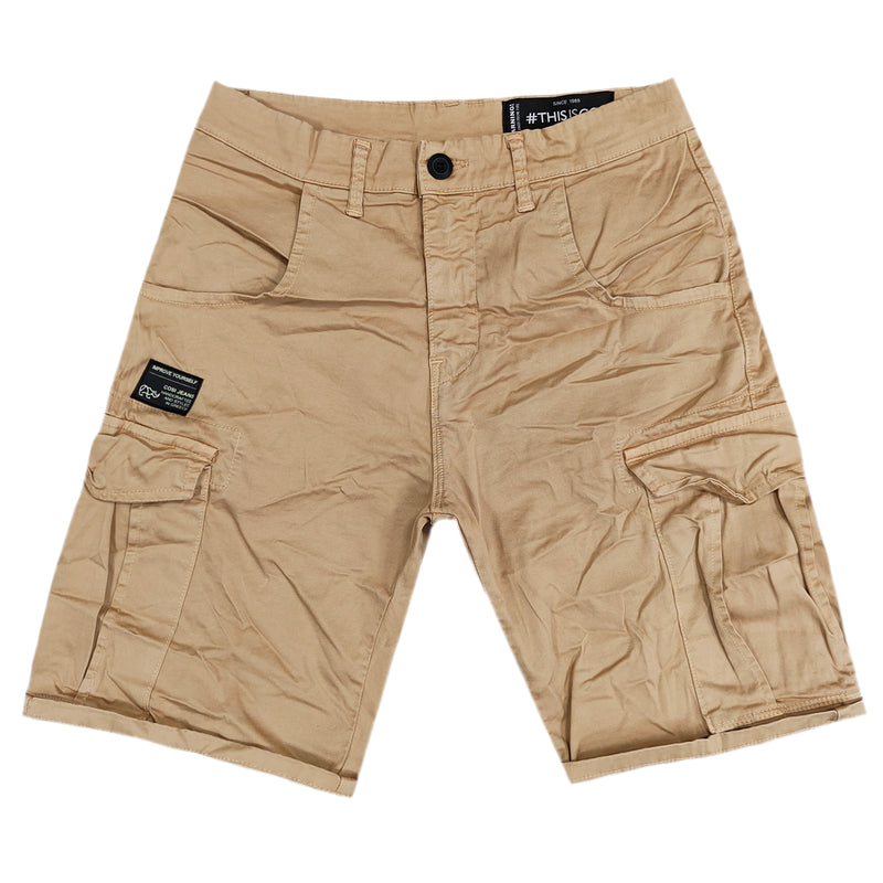 Cosi jeans 61-vetto cargo shorts - camel
