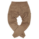 Cosi jeans 61-galluzzo 9 - elasticated cargo - camel