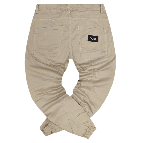 Cosi jeans - 61-tiago 50/7 - elasticated - beige