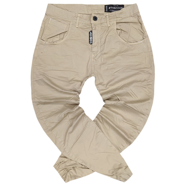 Cosi jeans - 61-tiago 50/7 - elasticated - beige