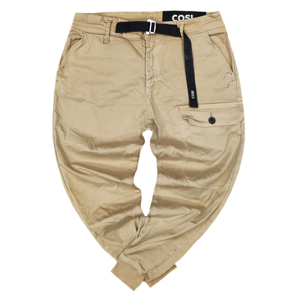 Cosi jeans - 62-CORETTO - w23 - cargo elasticated - beige
