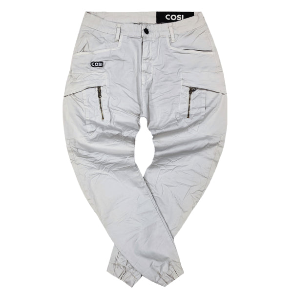 Cosi jeans - 62-FOGLIO - w23 - cargo elasticated - off white