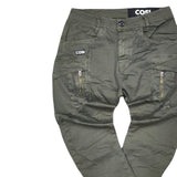 Cosi jeans - 62-FOGLIO - w23 - cargo elasticated - olive