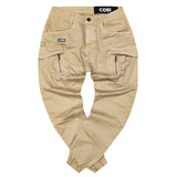 Cosi jeans - 62-FOGLIO - w23 - cargo elasticated - beige