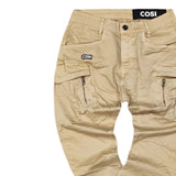 Cosi jeans - 62-FOGLIO - w23 - cargo elasticated - beige