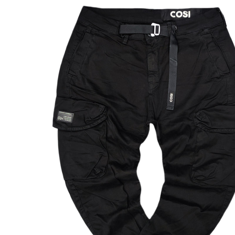Cosi jeans - 62-fosse 50 - w23 - cargo elasticated - black