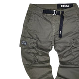Cosi jeans - 62-fosse 50 - w23 - cargo elasticated - olive