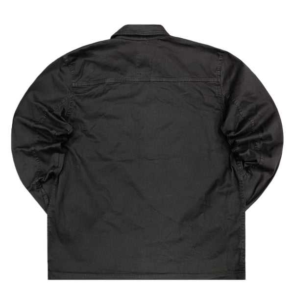 Ανδρικό πουκάμισο ζακέτα Cosi jeans - 62-gatti 25 - pocket μαύρο