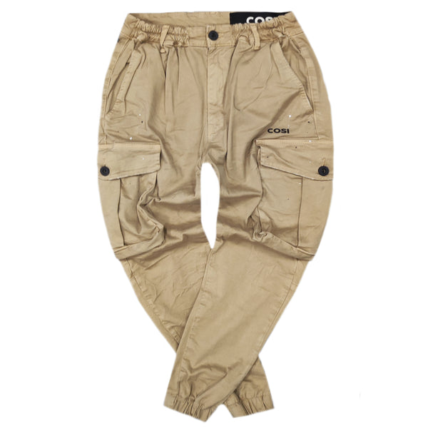 Cosi jeans - 62-GIUDI - w23 - elasticated cargo - beige