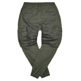 Cosi jeans - 62-GIUDI - w23 - elasticated cargo - olive