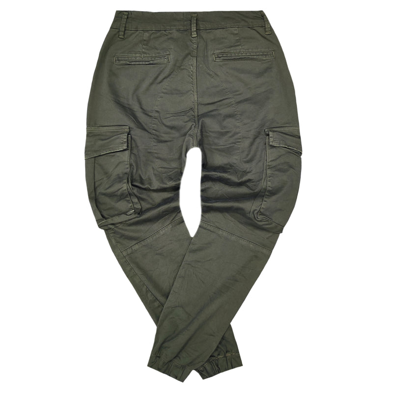 Cosi jeans - 62-GIUDI - w23 - elasticated cargo - olive