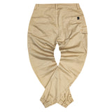 Cosi jeans - 62-lucca 3 - elasticated cargo - beige