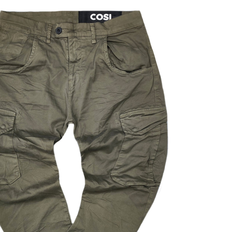 Cosi jeans - 62-matteo - elasticated - w23 - olive
