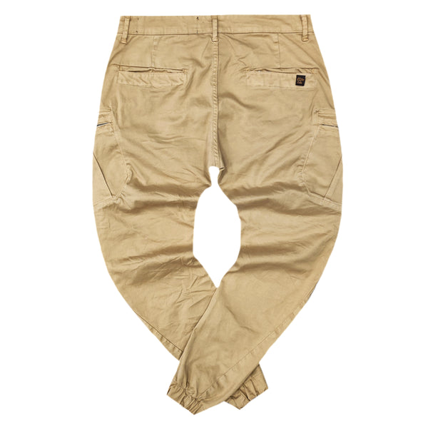 Cosi jeans - 62-otte - w23 - elasticated cargo - beige
